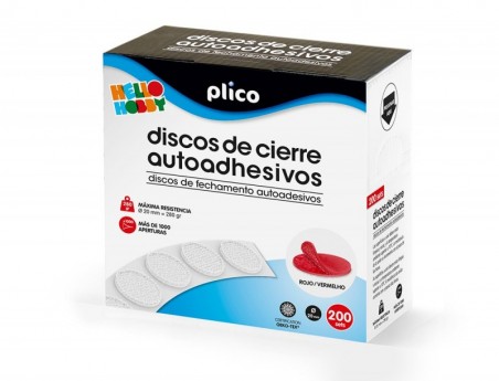 DISCO DE CIERRE PLICO VELCRO AUTOADHESIVO 20 MM DIAMETRO COL