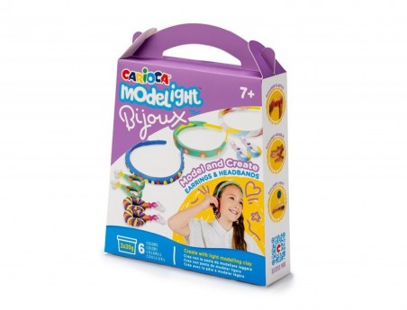 PASTA DE MODELAR CARIOCA MODELIGHT BIJOUX PENDIENTES Y TURBA