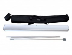 EXPOSITOR YOSAN ROLL UP ALUMINIO 1 FACE LARGURA 85 CM ALTURA