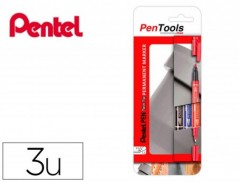 BLISTER MARCADOR PENTEL PENTOOLS N75W PONTA DUPLA 0,3-1,2 MM
