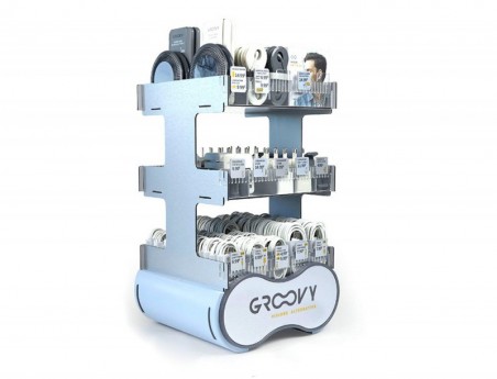 EXPOSITOR GROOVY DE SECRETARIA 148 PECAS SORTIDAS