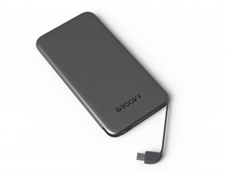 BATERIA EXTERNA GROOVY 4000MAH PARA DISPOSITIVOS ANDROID MIC
