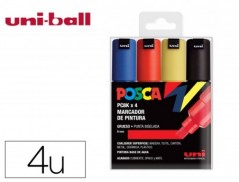 MARCADOR UNI POSCA PC-8K/4C DE PINTURA PONTA BISELADA 8 MM E