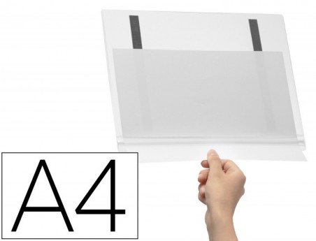 MOLDURA PORTA ANUNCIOS DURABLE MAGNETICA TRANSPARENTE DIN A4