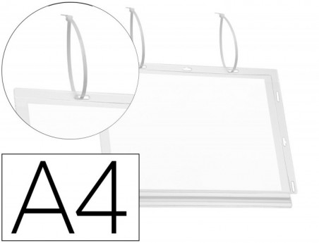 MOLDURA PORTA ANUNCIOS DURABLE IMPERMEAVEL TRANSPARENTE DIN