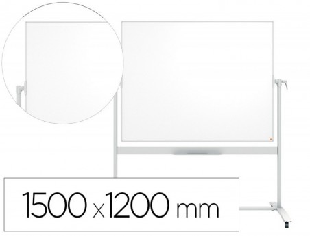 QUADRO BRANCO NOBO CLASSIC NANO CLEAN DUPLA FACE MOVEL ACO M