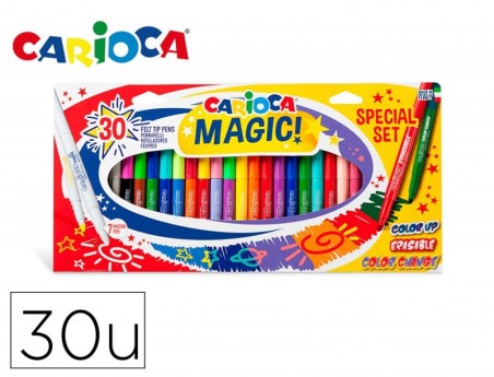 MARCADOR CARIOCA MAGIC MARKERS SPECIAL SET CAIXA 30 UNIDADES