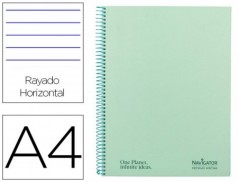 CADERNO ESPIRAL NAVIGATOR A4 MICRO CAPA FORRADA 80 F 80 GR P