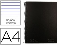 CADERNO ESPIRAL NAVIGATOR A4 MICRO CAPA FORRADA 80 F 80 GR P