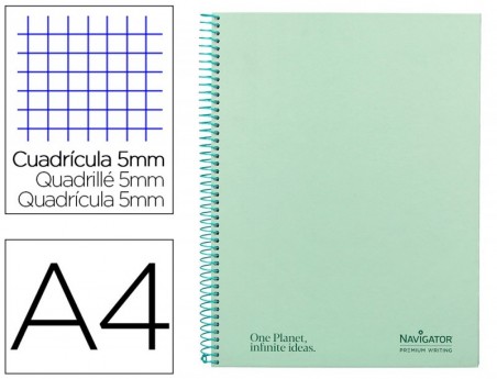 CADERNO ESPIRAL NAVIGATOR A4 MICRO CAPA FORRADA 120 F 80 GR
