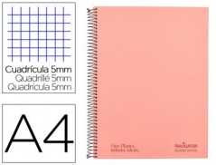 CADERNO ESPIRAL NAVIGATOR A4 MICRO CAPA FORRADA 120 F 80 GR