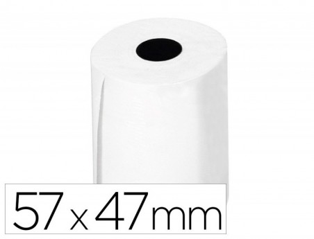 10un ROLO TERMICO PARA IMPRESSORA Q-CONNECT 57 MM LARGURA X