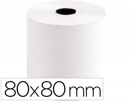 5un ROLO TERMICO PARA IMPRESSORA Q-CONNECT 80 MM LARGURA X 8