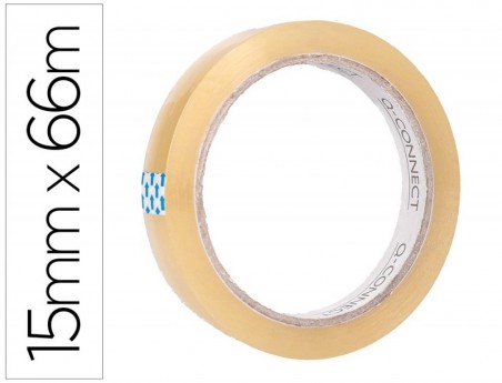 10un FITA ADESIVA Q-CONNECT 66 M X 15 MM