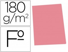 50un CLASSIFICADOR DE CARTOLINA GIO FOLIO ROSA PASTEL 180 GR