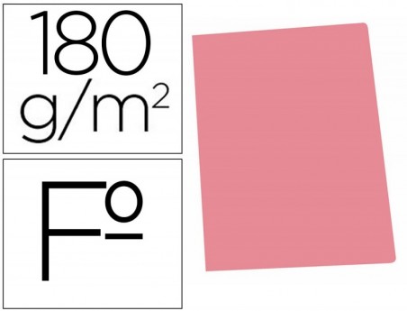 50un CLASSIFICADOR DE CARTOLINA GIO FOLIO ROSA PASTEL 180 GR