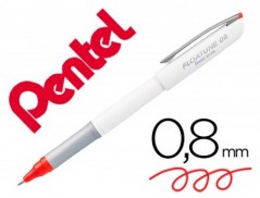 12un ROLLER BALL PENTEL FLOATUNE PONTA DE 0,8 MM COR VERMELH