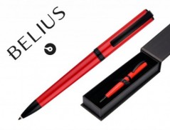 ESFEROGRAFICA BELIUS TURBO ALUMINIO DESENHO VERMELHO E PRETO
