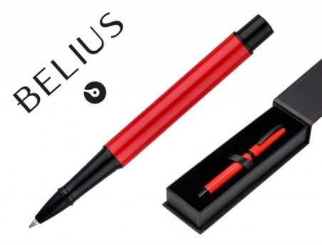 ROLLER BELIUS TURBO ALUMINIO DESENHO VERMELHO E PRETO TINTA