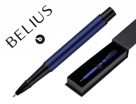 ROLLER BELIUS TURBO ALUMINIO AZUL E PRETO TINTA AZUL CAIXA D