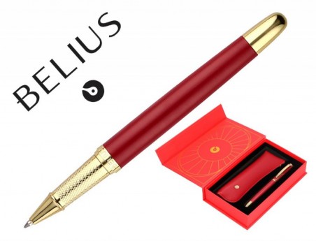 ESFEROGRAFICA E ESTOJO BELIUS SOIREE DESENHO ART DECO BORDEA