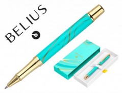 ROLLER BELIUS AQUA ALUMINIO DESENHO TURQUESA E DOURADO TINTA