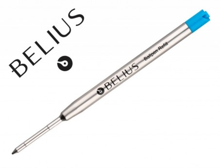 RECARGA ESFEROGRAFICA BELIUS AZUL 0,8 MM CAIXA 3 UNIDADES