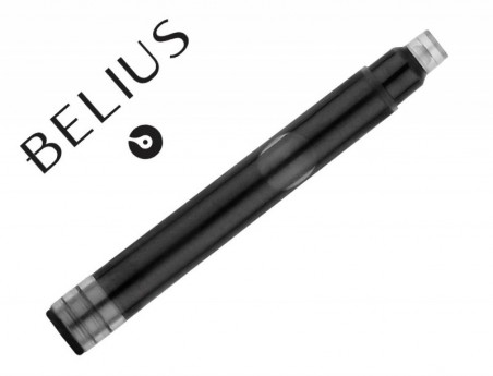 TINTA ESTILOGRAFICA BELIUS PRETO CAIXA 6 CARTUCHOS