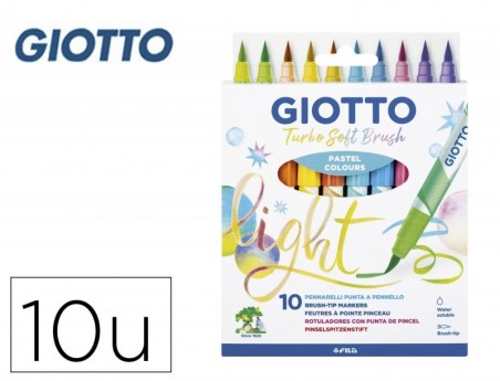 MARCADOR GIOTTO TURBO SOFT BRUSH PASTEL PONTA DE PINCEL CAIX