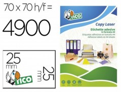 ETIQUETA ADESIVA TICO LARANJA FLUOR PERMANENTE CERTIFICADO F