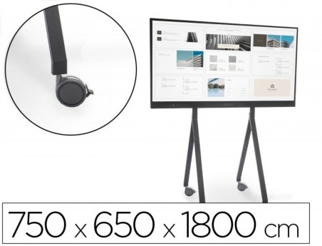 SUPORTE MOVEL ROCADA PARA MONITORES INTERATIVOS 65" A 86" ES
