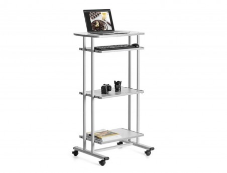 MESA COMPUTADOR ROCADA RD-5220 ESTRUTURA METALICA BANDEJAS R