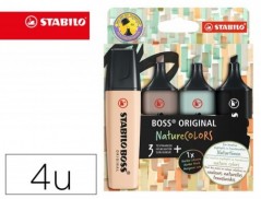 MARCADOR FLUORESCENTE STABILO BOSS PASTEL 70 NATURE COLORS E
