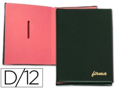 PORTA ASSINATURAS PARDO 0874 PRETO -12 DEPARTAMENTOS