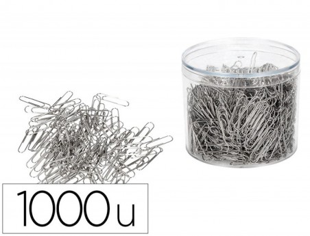 CLIPS N. 2, 33 MM, CAIXA 1000 UNIDADES - NIQUELADOS