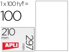 ETIQUETAS ADESIVA A4, APLI, 210 X 297 MM