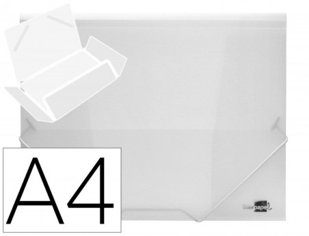 PASTA DE ELASTICOS POLIPROPILENO LIDERPAPEL, A4, TRANSPARENT