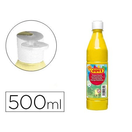 GUACHE LIQUIDO JOVI 500 CC AMARELO CLARO