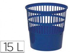 CESTO DE PAPEIS PLASTICO AZUL 275 X 275 MM CAPACIDADE PARA 1