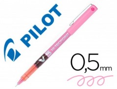 12un MARCADOR PILOT PONTA FINA V-5 ROSA 0.5 MM