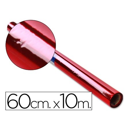 PAPEL CELOFANE 60 CM X 10 MT. 30 GRS/M2. VERMELHO