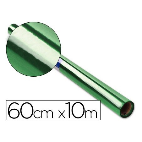 PAPEL CELOFANE 60 CM X 10 MT. 30 GRS/M2. VERDE