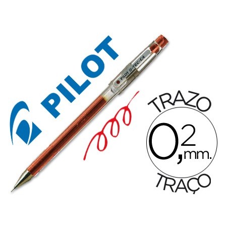 12un ESFEROGRAFICA PILOT PONTA FINA G-TEC-C4 VERMELHO