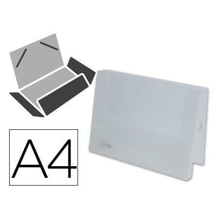 PASTA DE ELASTICOS BEAUTONE COM LOMBADA RIGIDA, TRANSPARENTE