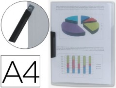 PASTA DOSSIER BEAUTONE COM CLIP LATERAL, A4, CRISTAL