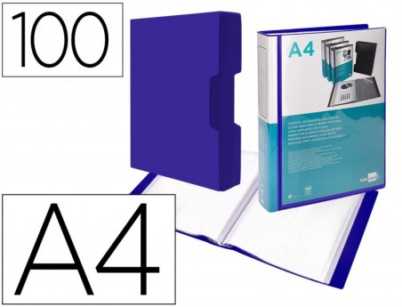 CAPA CATALOGO BEAUTONE A4 COM 100 BOLSAS, AZUL