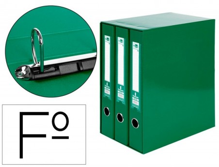 MODULO DE 3 PASTAS DE ARQUIVO LIDERPAPEL 2 ANEIS FOLIO LOMBA