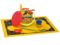 BALDE COM PASTA E ACESSORIOS PARA MODELAR JOVI