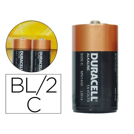 PILHA DURACELL ALCALINA PLUS BLISTER C/2 un LR14