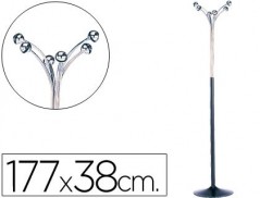 CABIDE COM PE SIE METALICO COM 6 SUPORTE REDONDOS 177 X 38 C